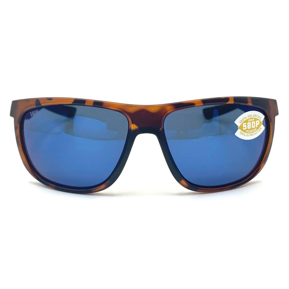 Costa Del Mar Kiwa Sunglasses Matte Retro Tortoise/blue Mirror 580Plastic