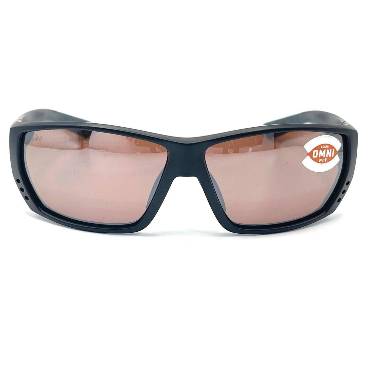 Costa Del Mar Tuna Alley Global Fit Sunglass Matte Black/copper Silver Mir 580P