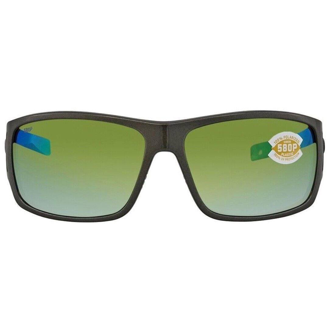 Costa Del Mar Cape Sunglasses Steel Gray Metallic/green Mirror 580Plastic