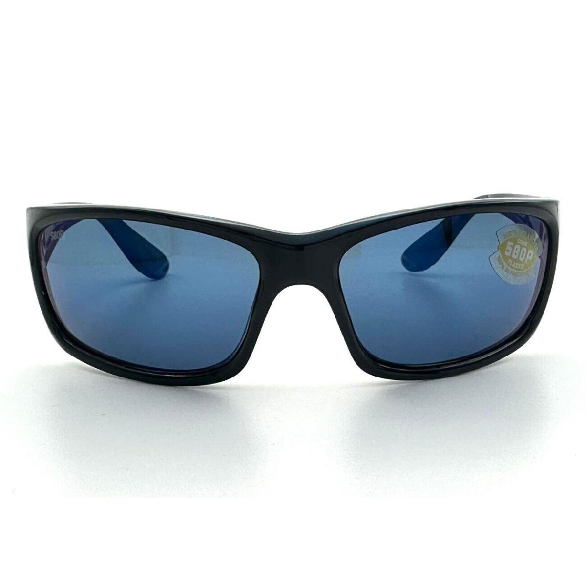 Costa Del Mar Jose Sunglasses Shiny Black/blue Mirror 580Plastic