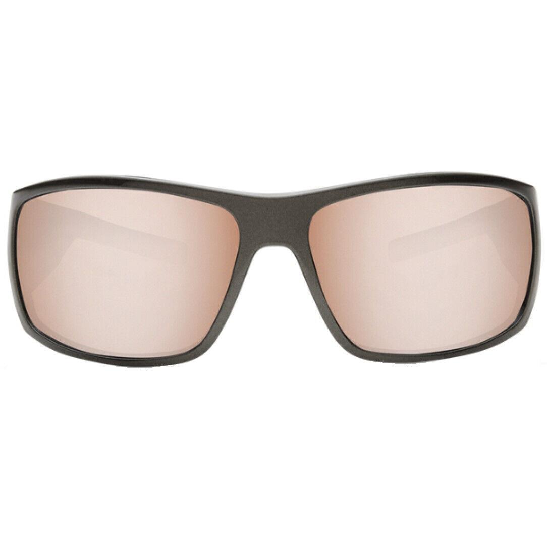 Costa Del Mar Cape Sunglass Steel Gray Metallic/copper Silver Mirror 580Plastic - Frame: Steel Gray Metallic, Lens: Copper Silver Mirror 580Plastic