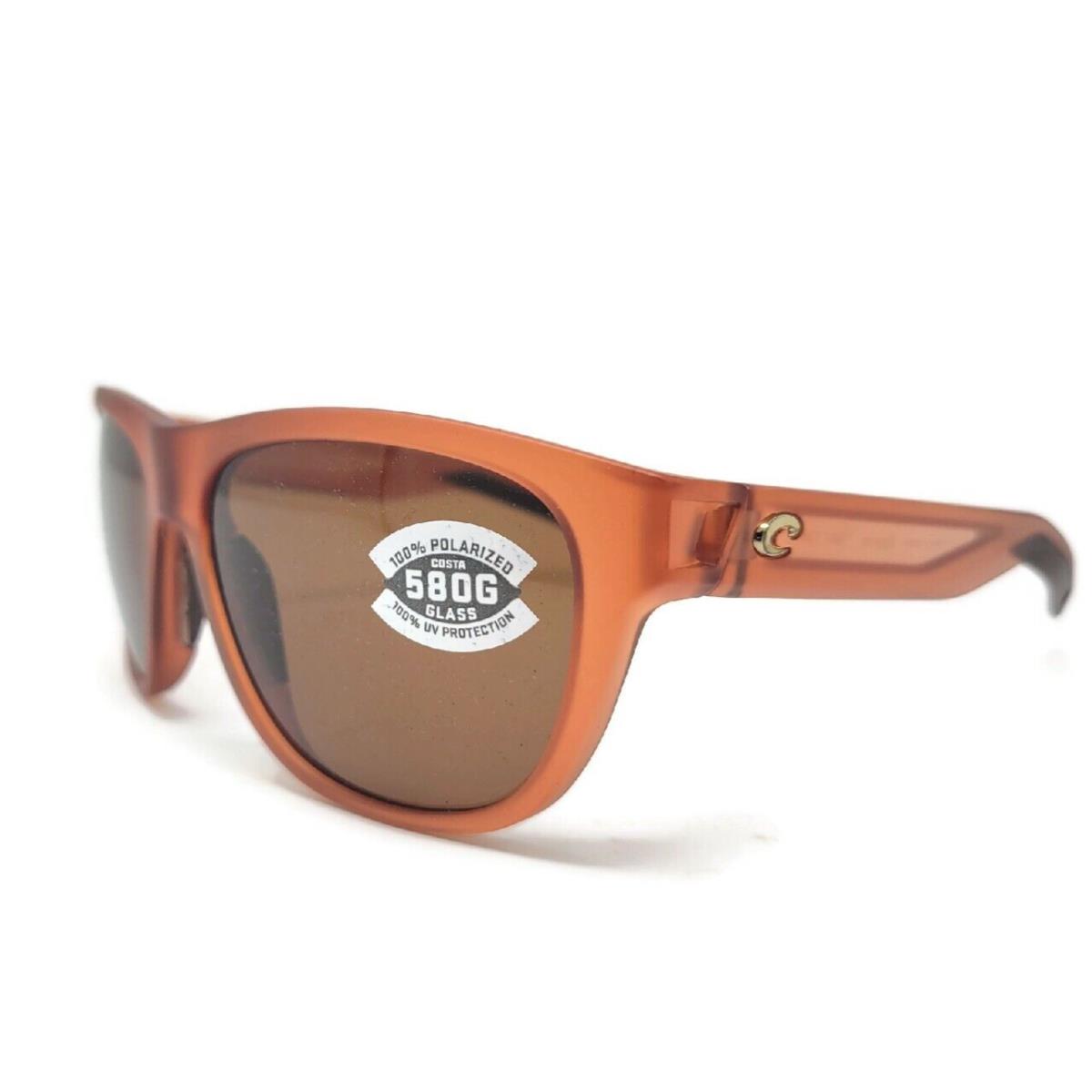 Costa Del Mar Bayside Sunglasses Matte Coral/copper 580G Glass Bay 194 Ocglp - Frame: , Lens: