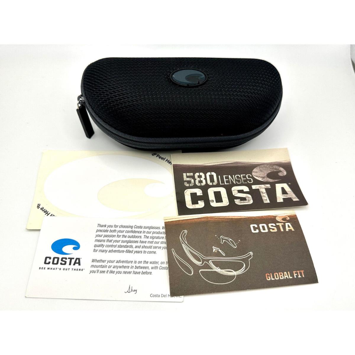 Costa Del Mar sunglasses  - Frame: Matte Black, Lens: Green Mirror 580Glass 8