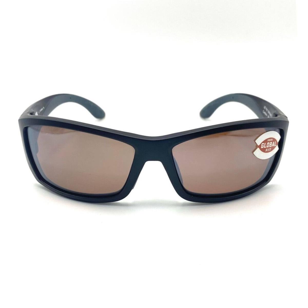 Costa Del Mar Corbina Sunglass Matte Black Global Fit/copper Silver Mirror 580G