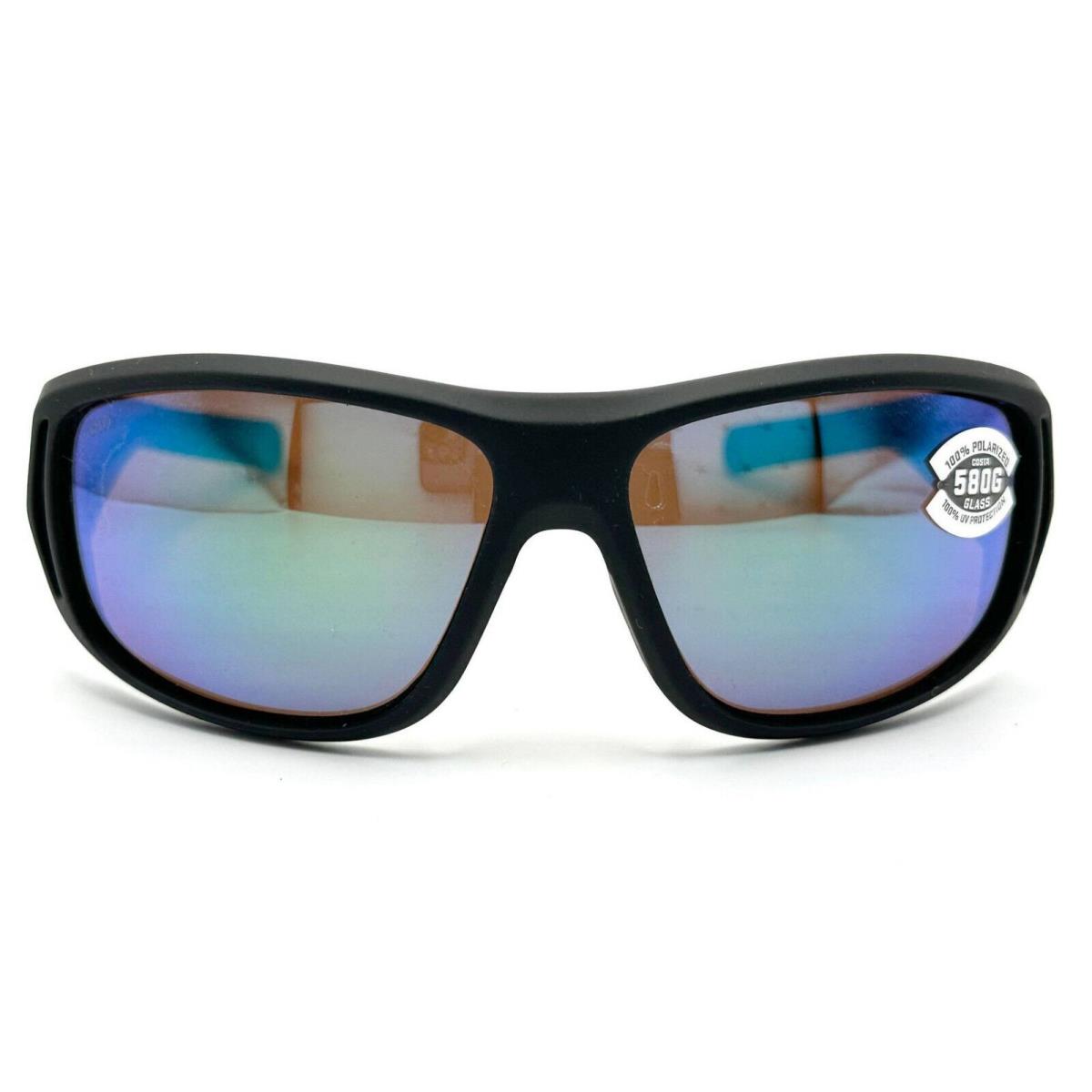 Costa Del Mar Montauk Sunglasses Matte Black Ultra/green Mirror 580Glass