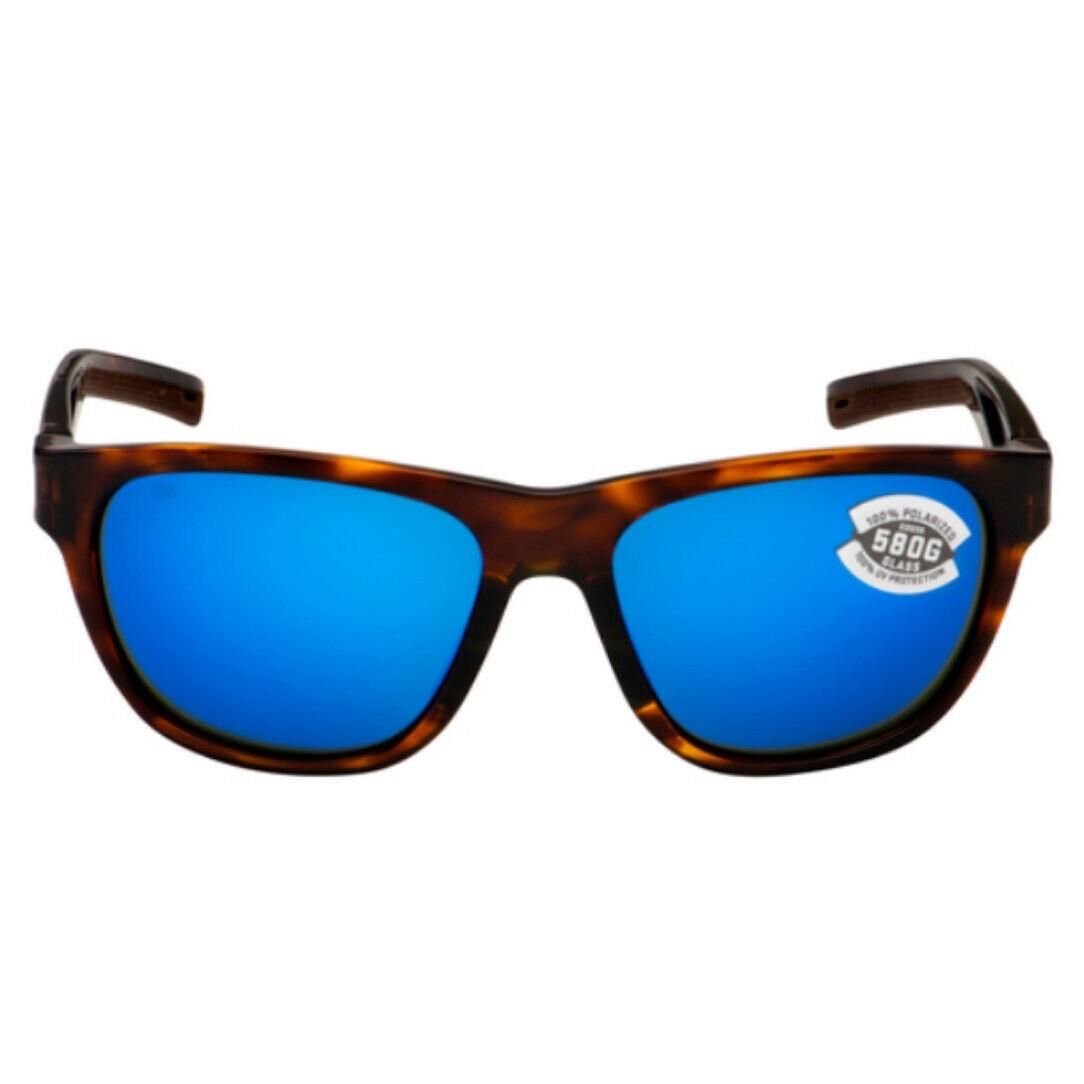 Costa Del Mar Bayside Sunglasses Shiny Tortoise/blue Mirror 580Glass