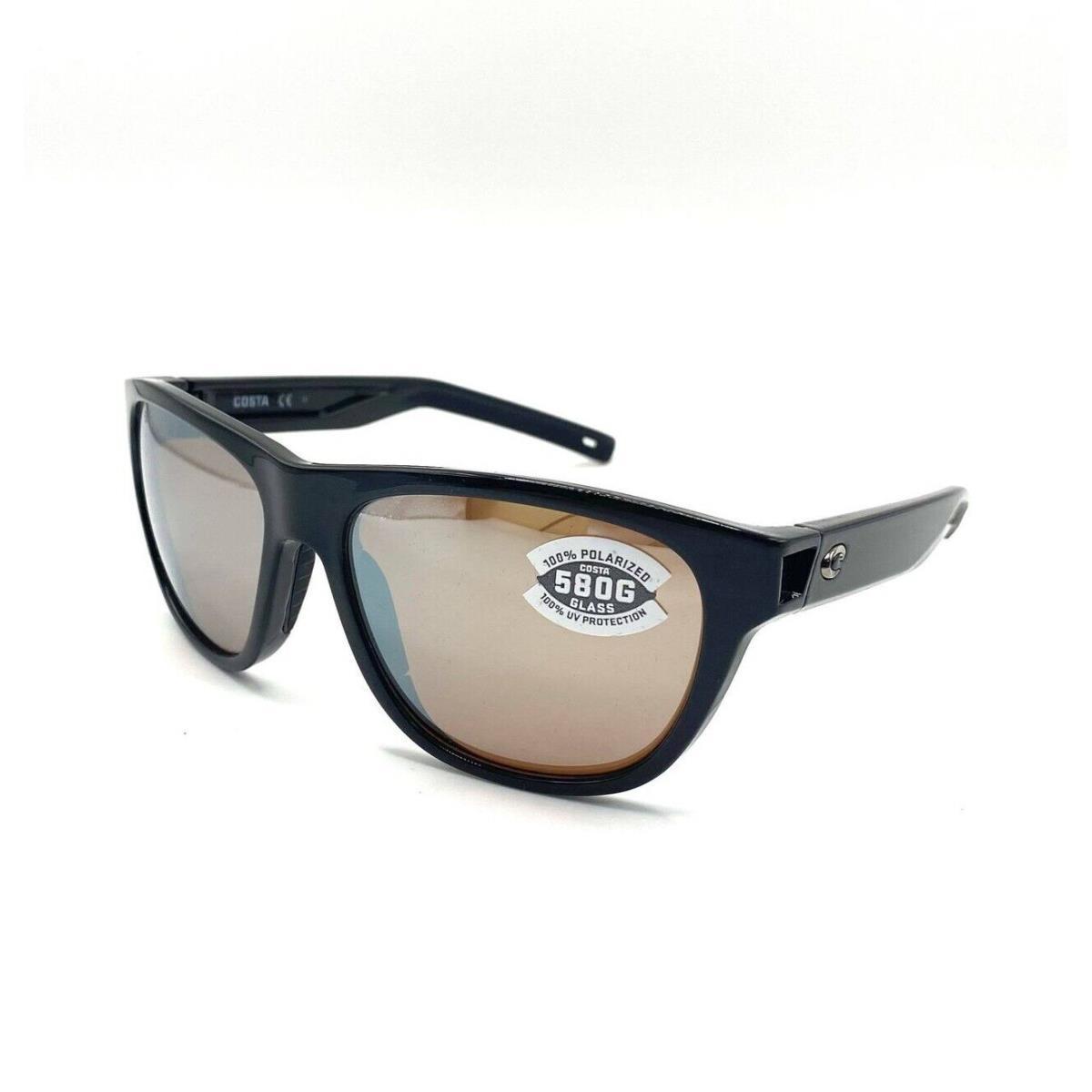 Costa Bayside 580P Polarized Sunglasses - Shiny Black/Copper