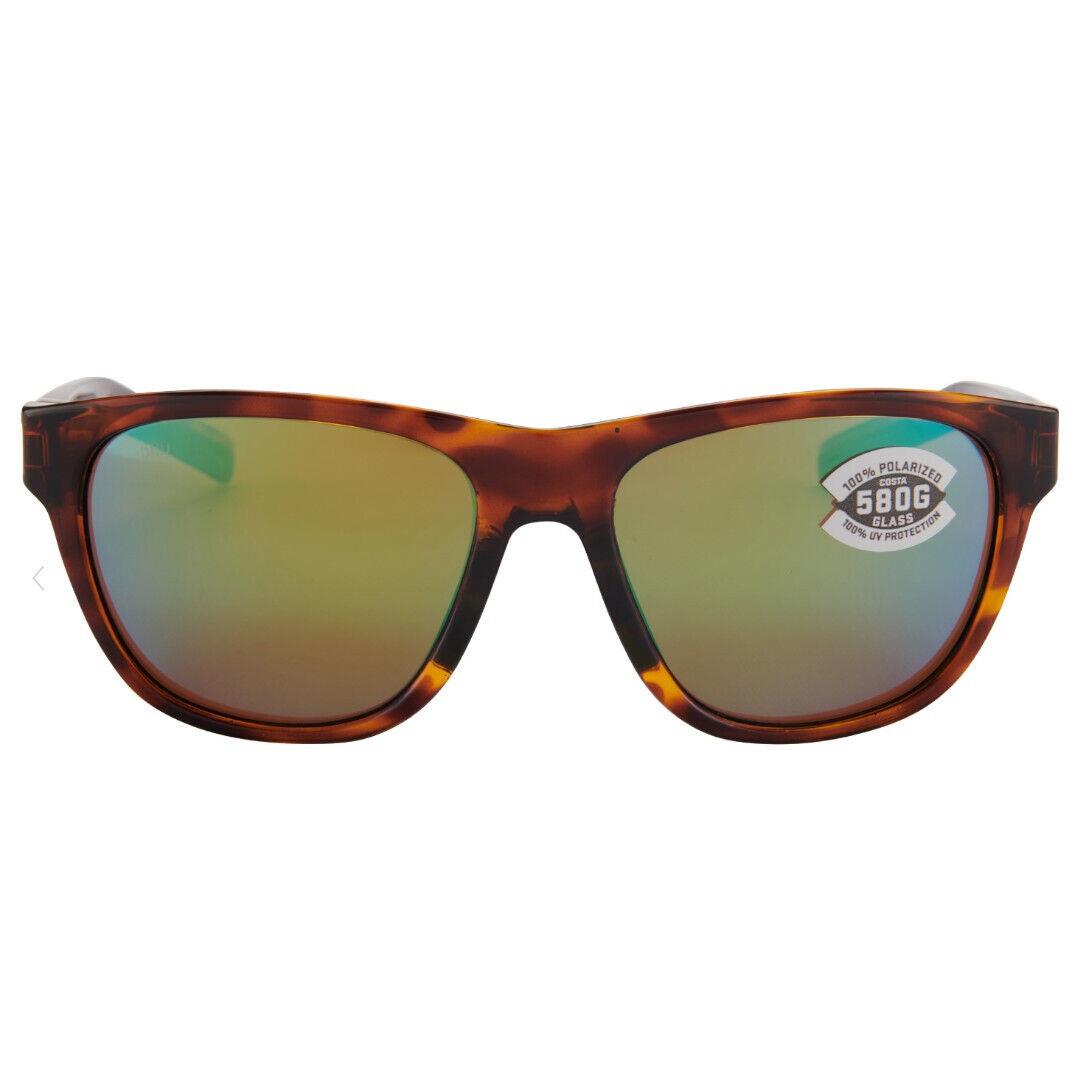 Costa Del Mar Bayside Sunglasses Shiny Tortoise/green Mirror 580Glass - Frame: , Lens: Green Mirror 580Glass