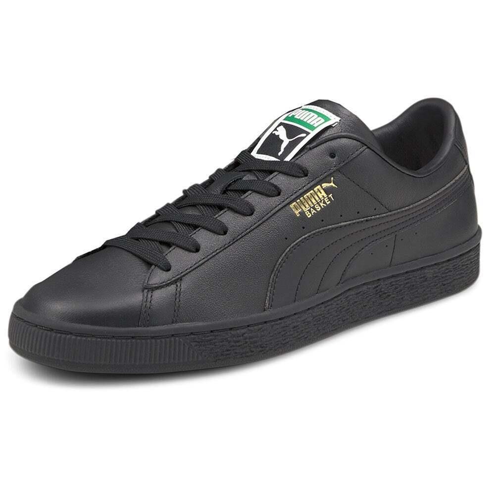 Puma Basket Classic Xxi Lace Up Mens Black Sneakers Casual Shoes 37492303