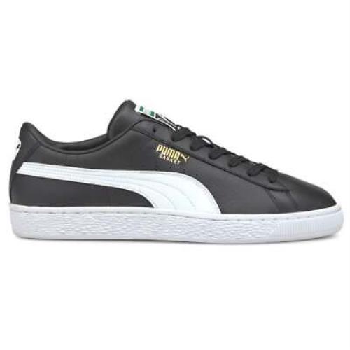 Puma Basket Classic Xxi Lace Up Mens Black Sneakers Casual Shoes 37492304