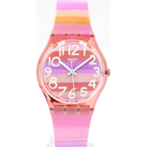 Swiss Swatch Originals Classic Astilbe Multicolor Silicone Watch 34mm GP140