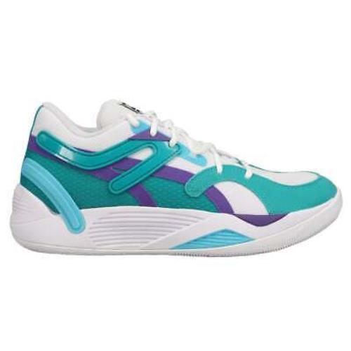 Puma Trc Blaze Court Basketball Mens Blue Sneakers Athletic Shoes 37658217 - Blue