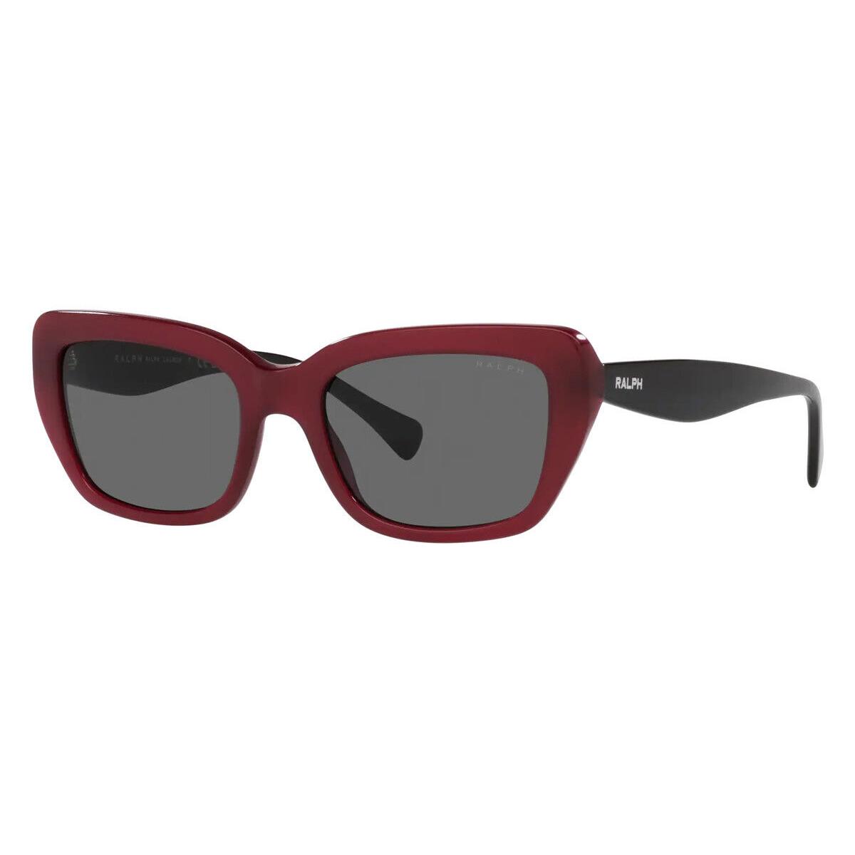 Ralph Lauren RA5292 Sunglasses Shiny Opal Red Dark Gray 53