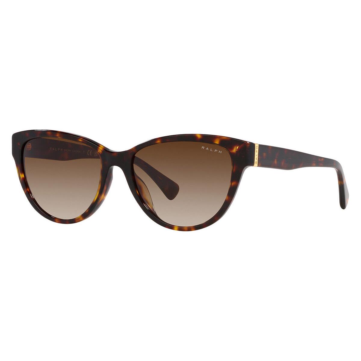 Ralph Lauren RA5299U Sunglasses Shiny Dark Havana Gradient Brown 56mm
