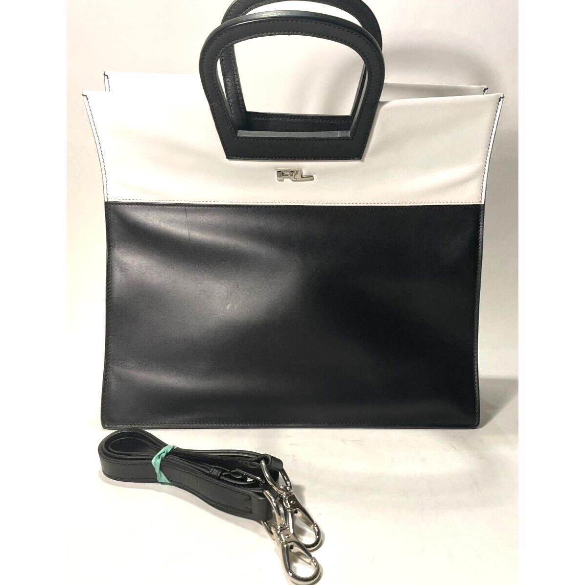 Ralph Lauren - Ladies Leather Bag - White/black