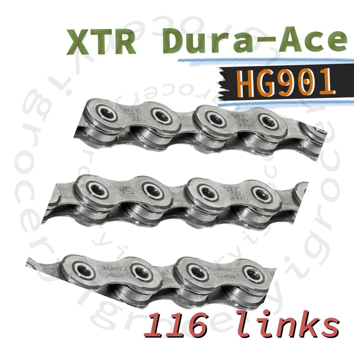 Oem Shimano Xtr Dura Ace CN-HG901-11 Chain 11-speed 116 Links Wo/quick Link