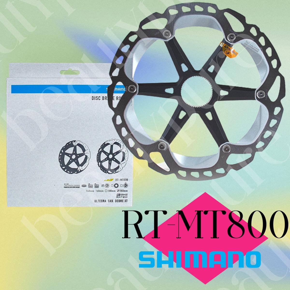 Shimano XT RT-MT800 Disc Brake Center Lock Rotor 203mm Ice-tech 6 Bolts