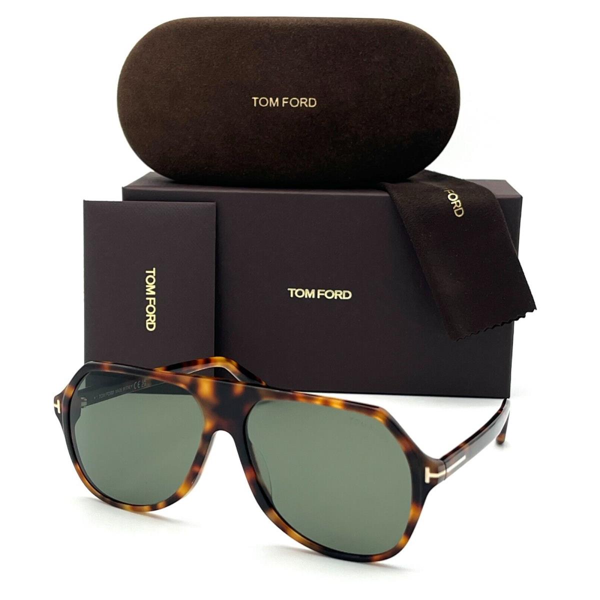 Tom Ford Hayes FT0934 53N Blonde Havana / Green 59mm Sunglasses TF0934