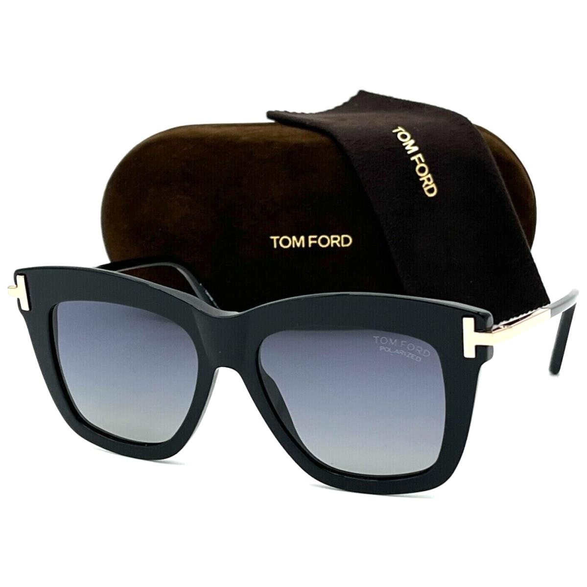 Tom Ford TF822 01D Dasha Black/grey Polarized Gradient Lens Sunglasses 52-16
