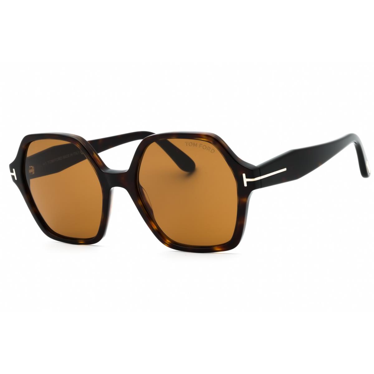 Tom Ford FT1032 52E Sunglasses Dark Havana Frame Brown Lenses 56mm