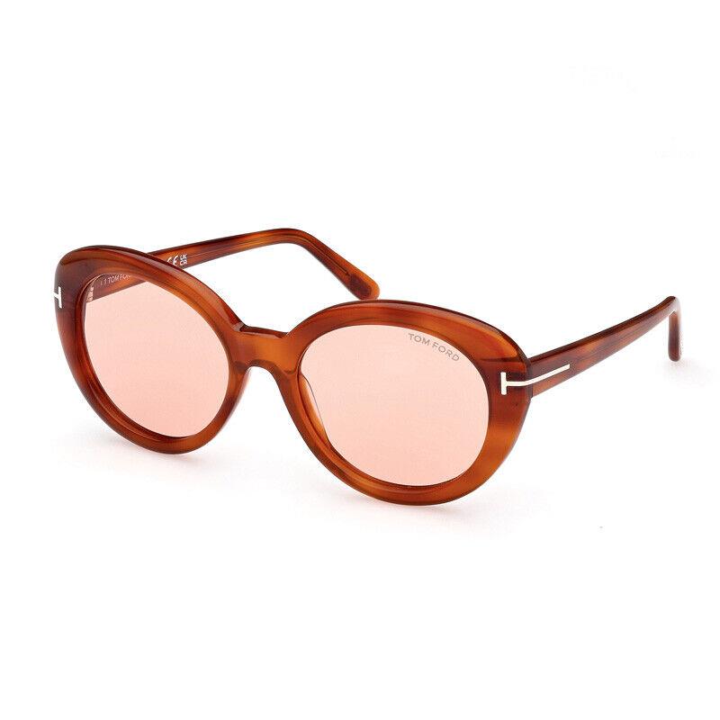 Tom Ford FT1009 53Y Blonde Havana/pink Photochromic 55-19-140 Sunglasses