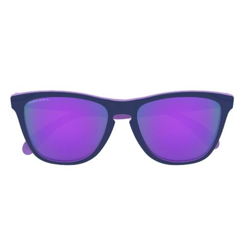 Oakley Men`s Frogskins 50/50 Collections Black Frame Sunglasses OO9013-G555-55 - Frame: Black, Lens: Purple