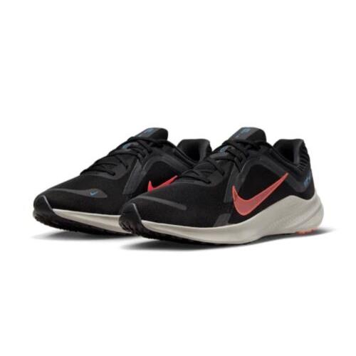Nike Quest 5 Men`s Black DD0204-005 Athletic Sneakers Shoes Black/bright Crimson
