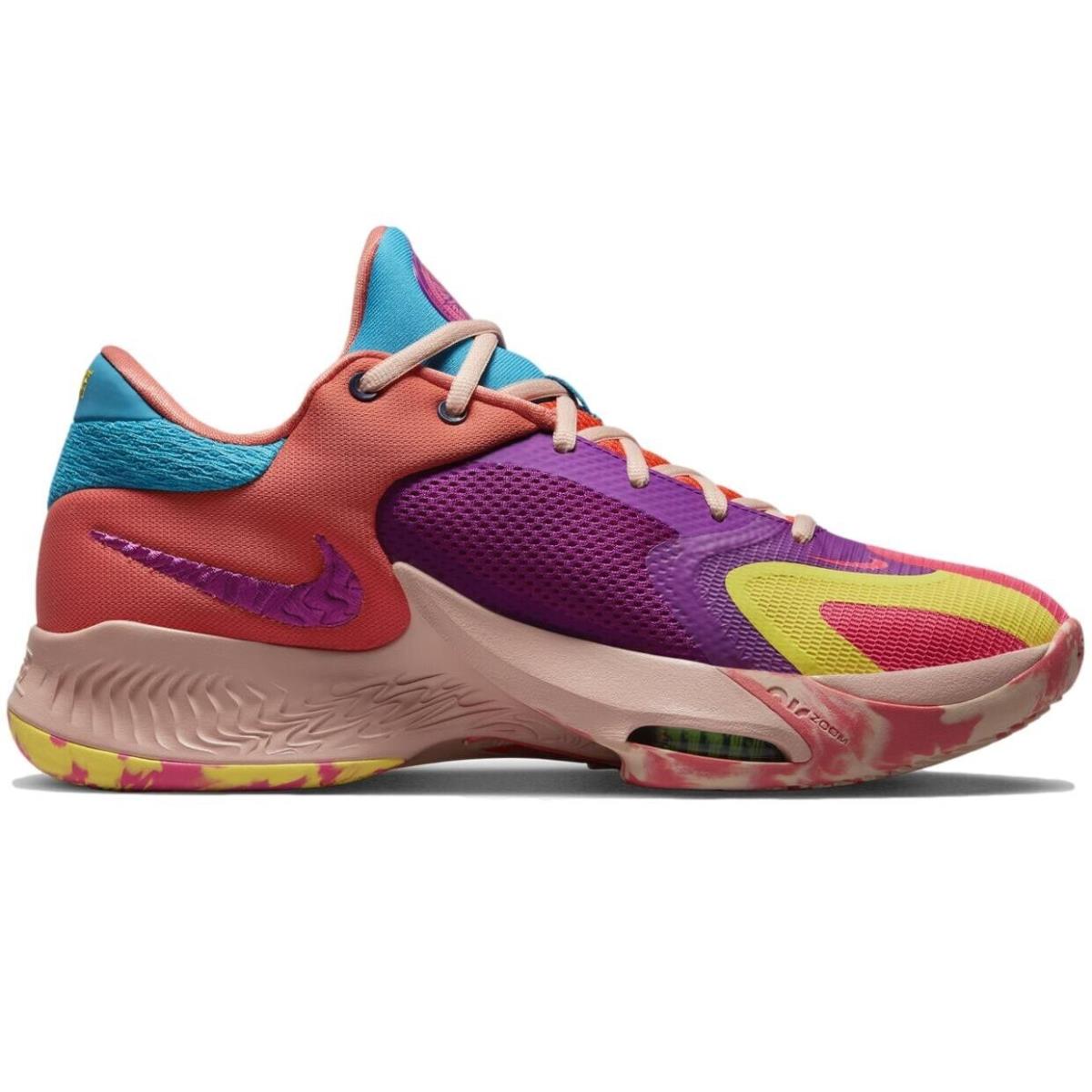 Size 10.5 - Nike Men`s Zoom Freak 4 `bahamas` Basketball Shoes DQ3824-500