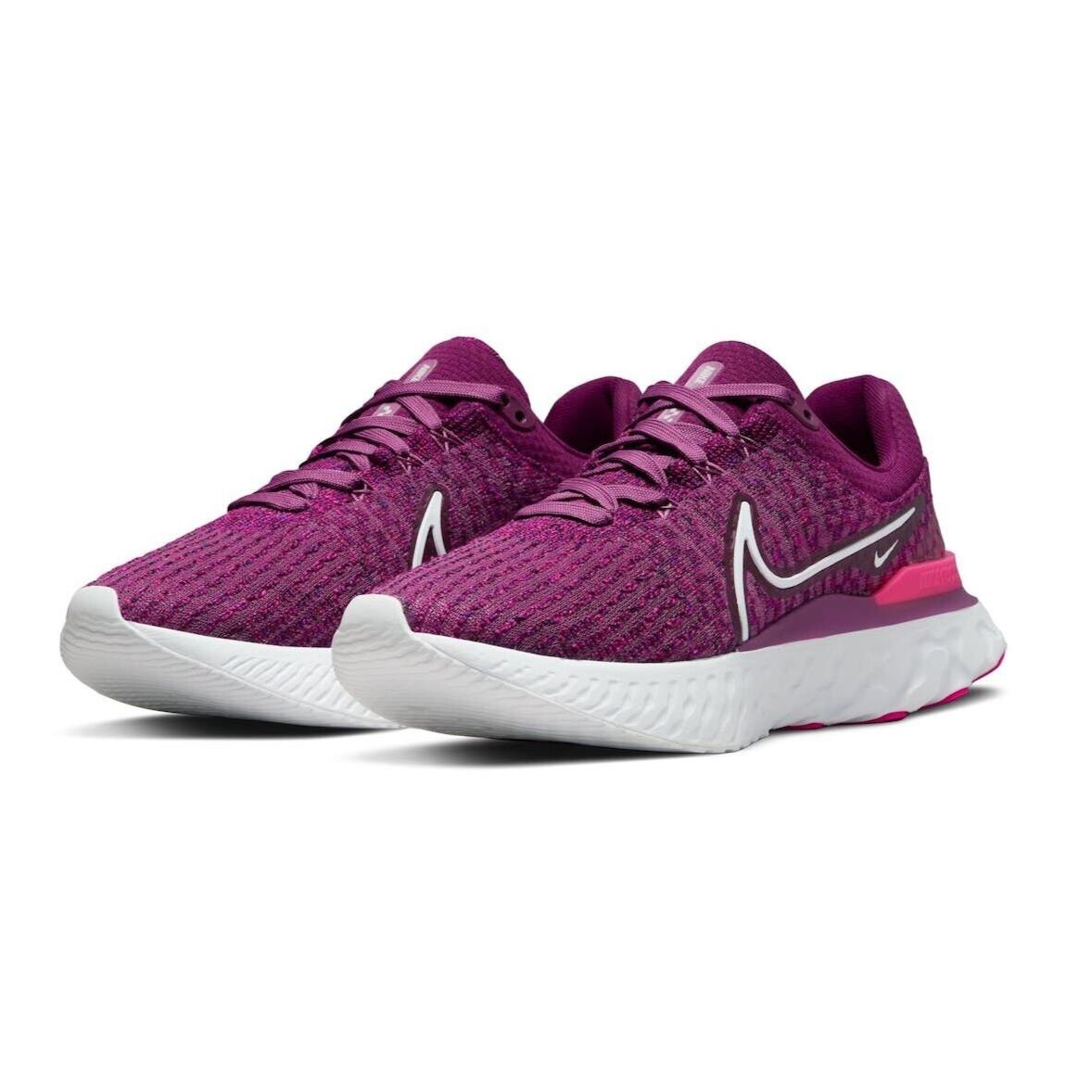 Nike React Infinity Run FK 3 Womens Size 11.5 Shoes DD3024 500 Light Bordeaux