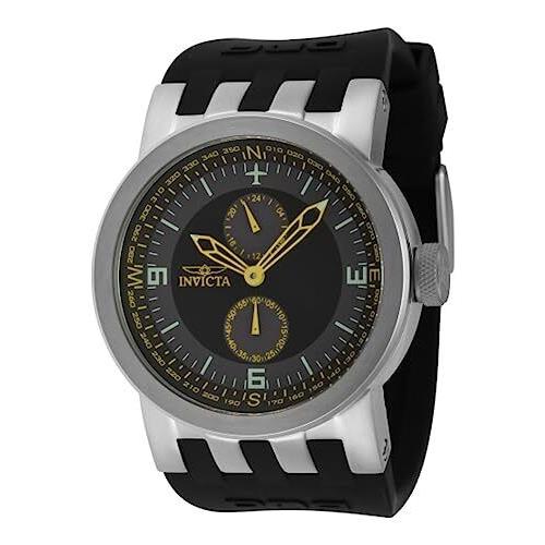 Invicta Men`s 44225 Dna Quartz Multifunction Grey Black Dial Watch