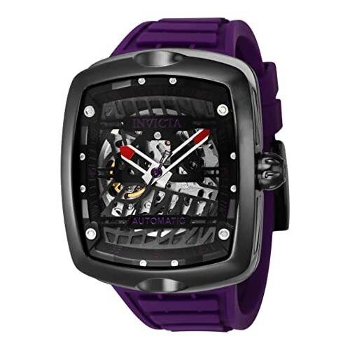 Invicta Men`s 44041 S1 Rally Automatic 3 Hand Purple Black Dial Watch