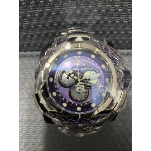 Invicta watch  - Purple & Silver Mother Of Pearl W/ Black & White Accents Dial, Gunmetal With Purple Center Links Band, Purple & Gunmetal Bezel Bezel 10