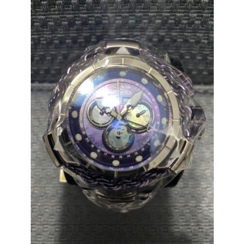 Invicta watch  - Purple & Silver Mother Of Pearl W/ Black & White Accents Dial, Gunmetal With Purple Center Links Band, Purple & Gunmetal Bezel Bezel 16