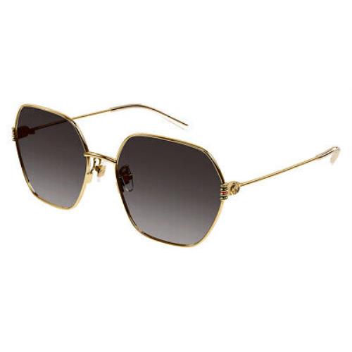 Gucci sunglasses  - Frame: Gold / Gray Gradient, Lens: Gray Gradient 0