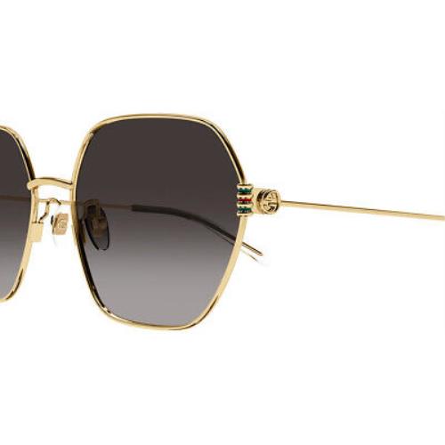 Gucci sunglasses  - Frame: Gold / Gray Gradient, Lens: Gray Gradient 1