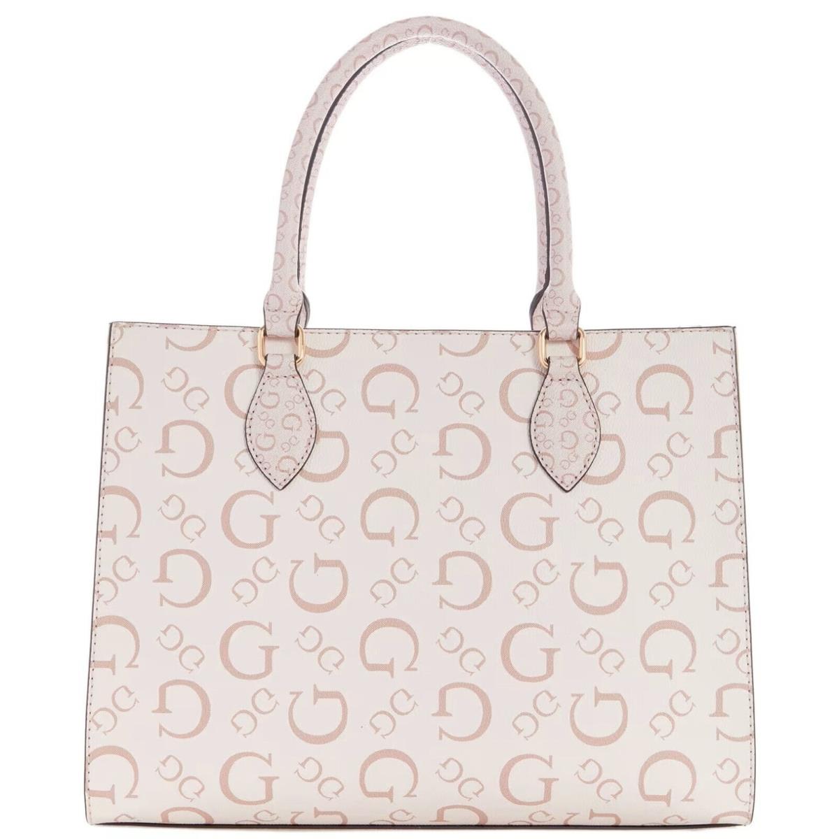 Guess Women`s Large Logo Tote Bag Satchel Handbag - Blush