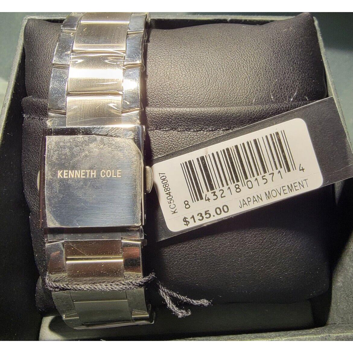 Kenneth Cole watch  - Silver Dial, Silver Tone Band, Blue Other Dial