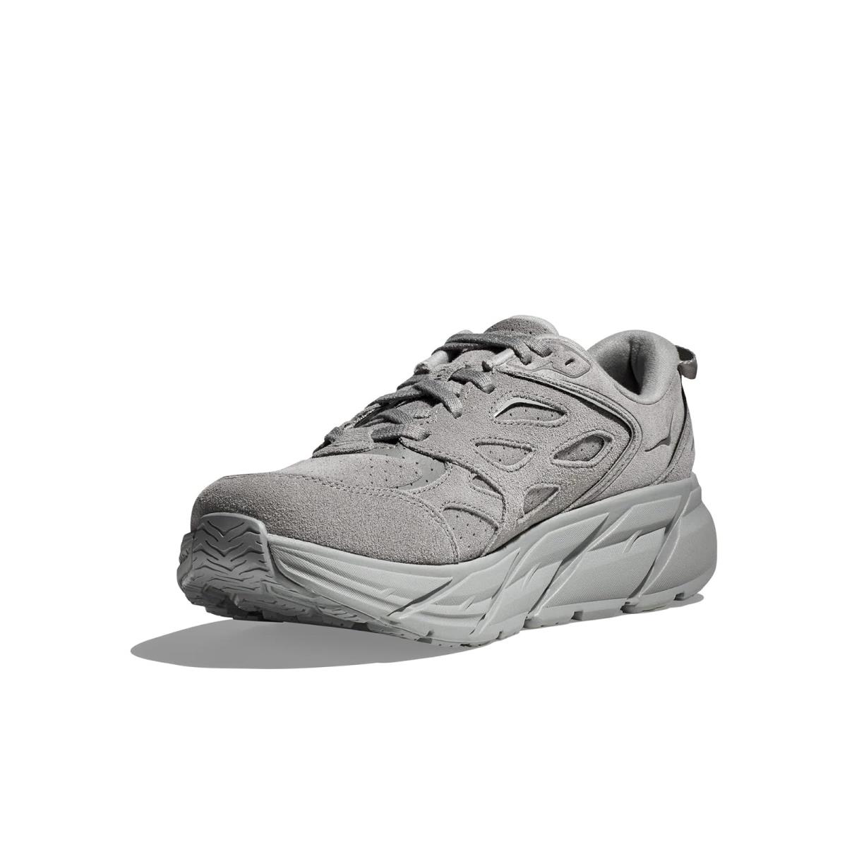 Unisex Sneakers Athletic Shoes Hoka Clifton L Suede Limestone/Limestone