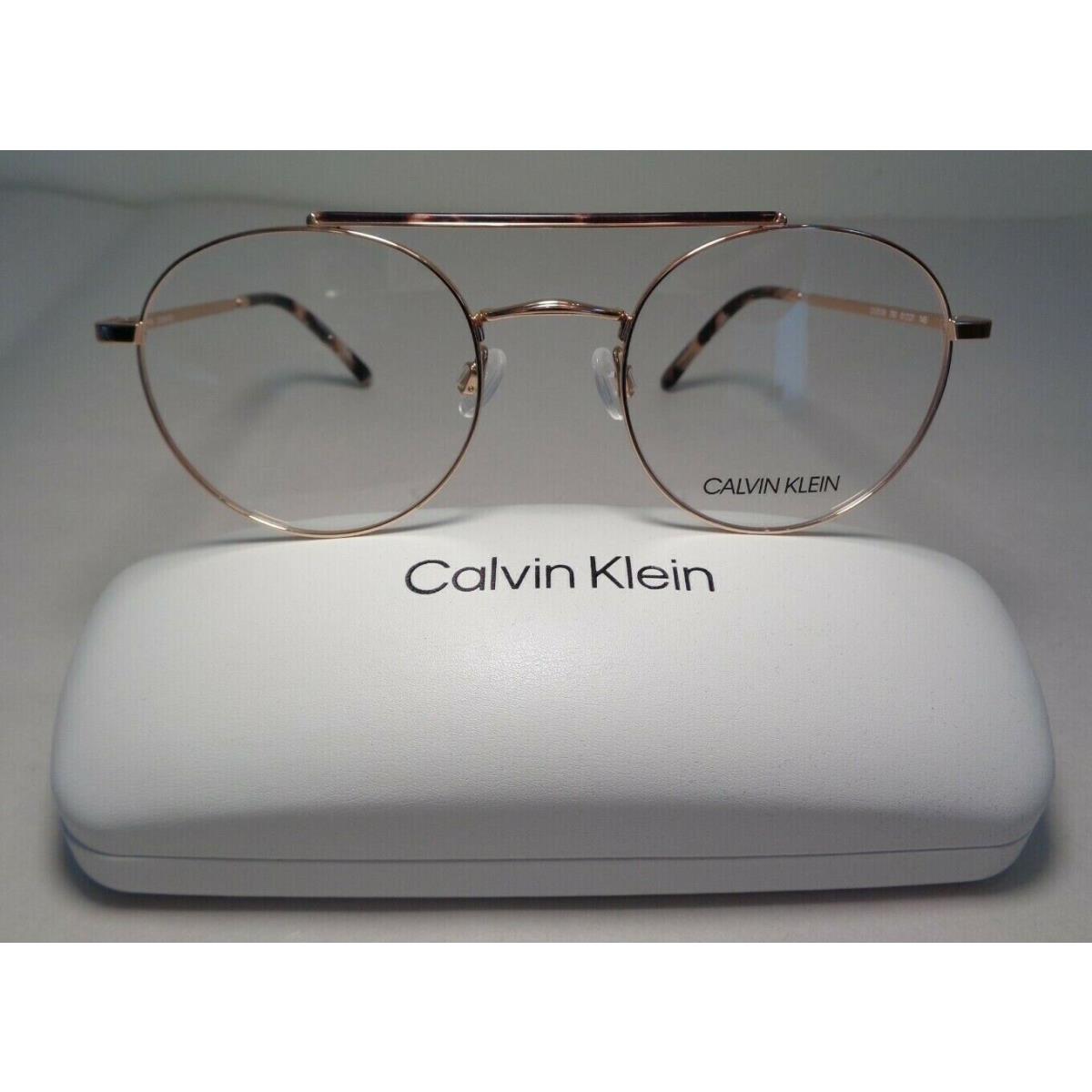 Calvin Klein CK20126 Rose Gold Men`s Eyeglass Frames Eyeglasses