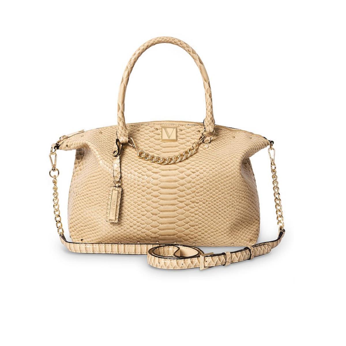 Victoria`s Secret The Victoria Slouchy Satchel Color Sand Python