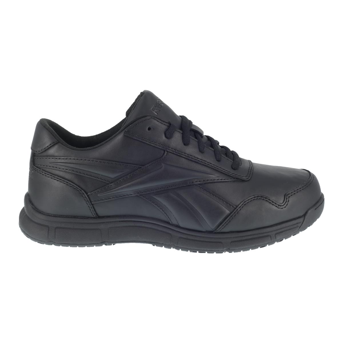 Reebok Mens Black Leather Work Shoes Jorie LT SR Oxford M