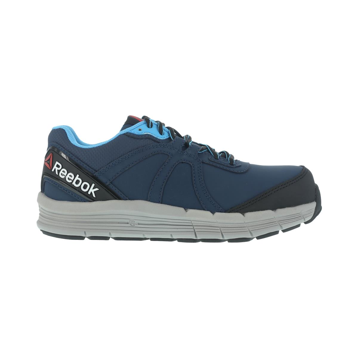 Reebok Womens Blue Leather Work Shoes ST Oxford Guide M
