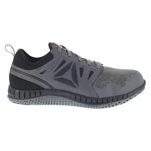 Reebok Mens Grey Mesh Work Shoes Steel Toe Athletic Oxford - Gray