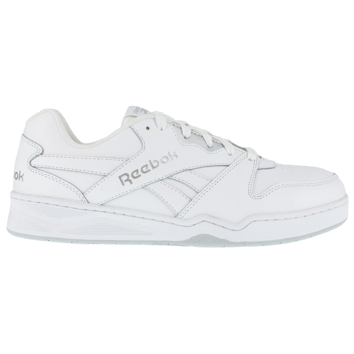 Reebok Mens White Leather Work Shoes Low Cut Sneaker CT M