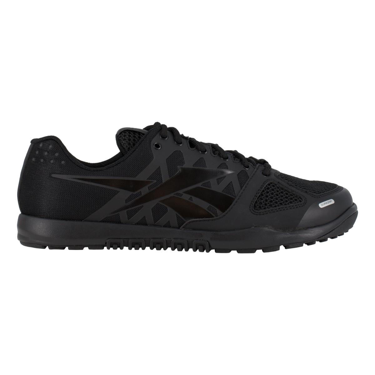 Reebok Mens Black Leather Work Shoes Oxford Nano Tactical W