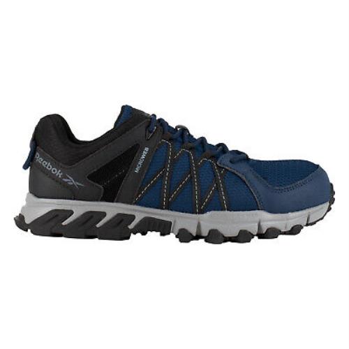Reebok Mens Navy/black Textile Work Shoes Trailgrip Athletic CT - Navy/Black
