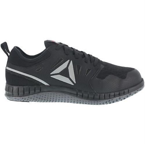 Reebok Mens Black/dark Grey Mesh Work Shoes Zprint ST - Black/Dark Grey