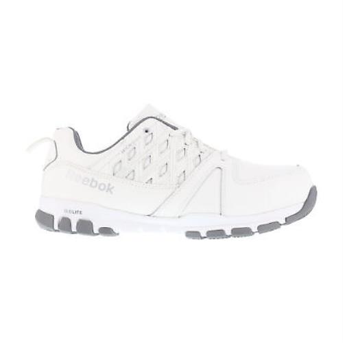Reebok Mens White Leather Work Shoes ST Sublite Athletic - White
