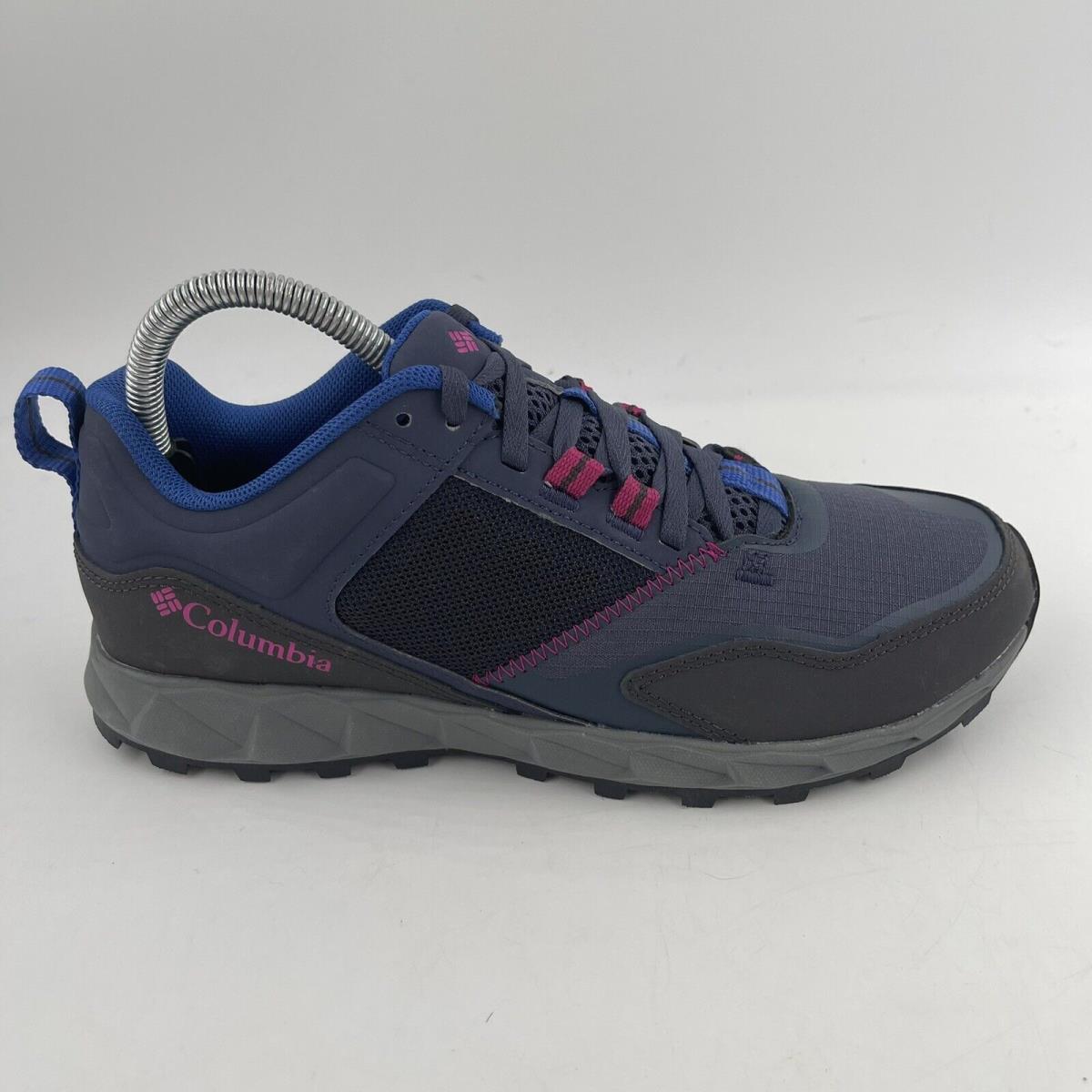 Columbia Woman`s Hiking Shoes Flow District Grey Blue BL0164-466 - Size 8.5
