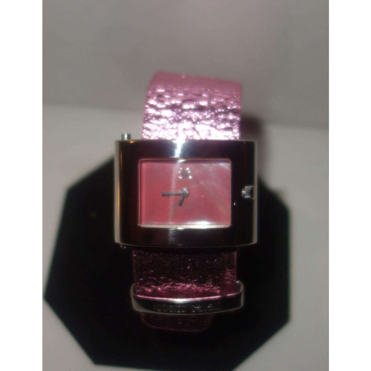 Roberto Cavalli `molla` Hot Pink Leather Watch